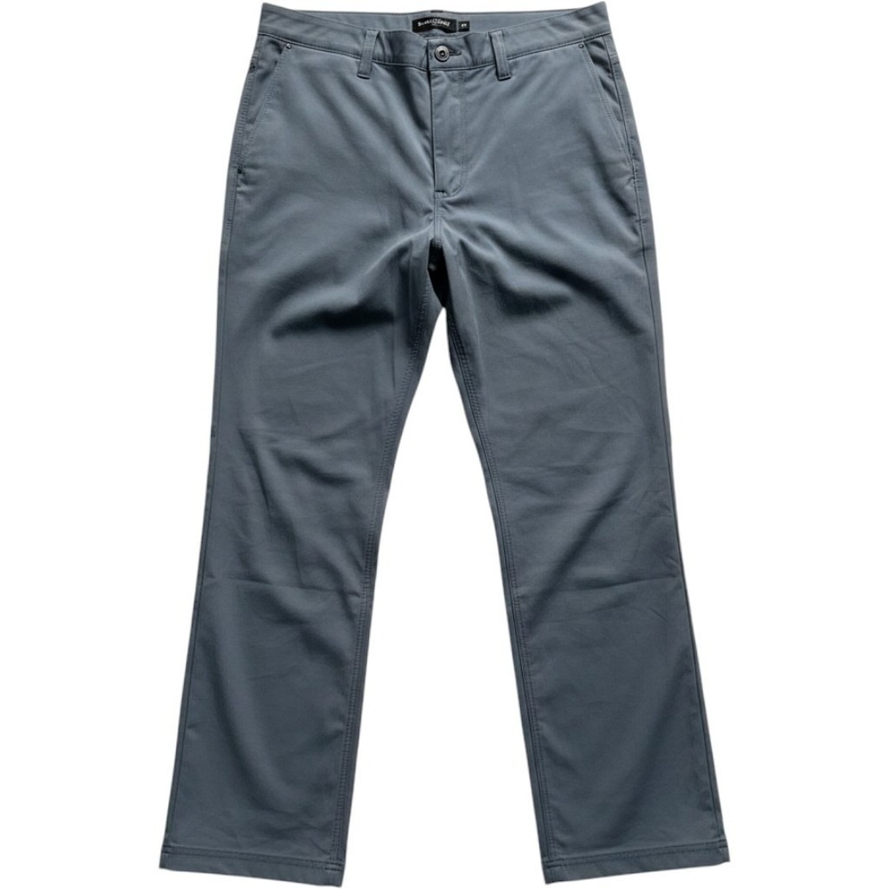 PrAna Mens Brion Slim Pant II 42x30 Grey Blue ReZion Stretch Tapered Leg NWT